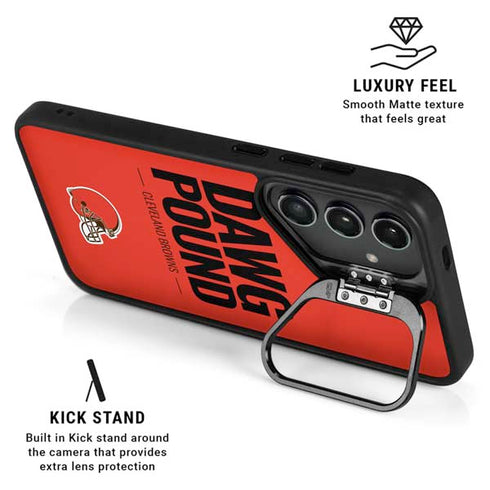 NFL Cleveland Browns Team Motto Galaxy S25 Kickstand Case